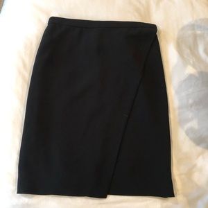 J. Crew wrap pencil skirt in black sz 4
